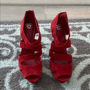 BCBG platform heels.